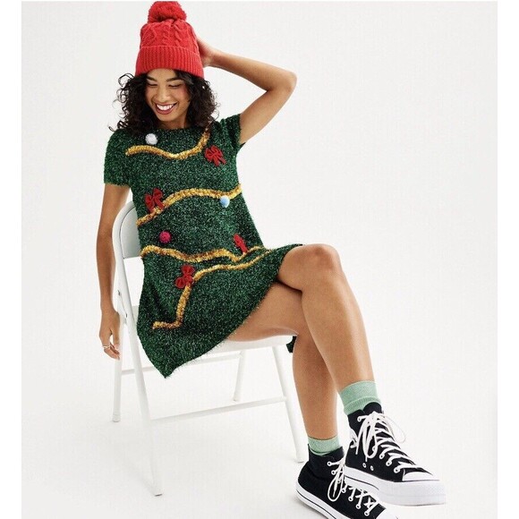 NEW JUNIORS UGLY Christmas Dress Size Small - Picture 10 of 16